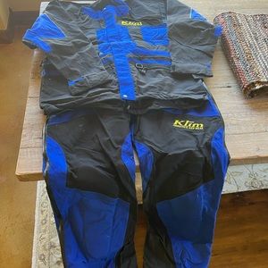 Klim Aggressive Sled Wear Snowmobiling Jacket and Bib Pants - Men’s Size XL